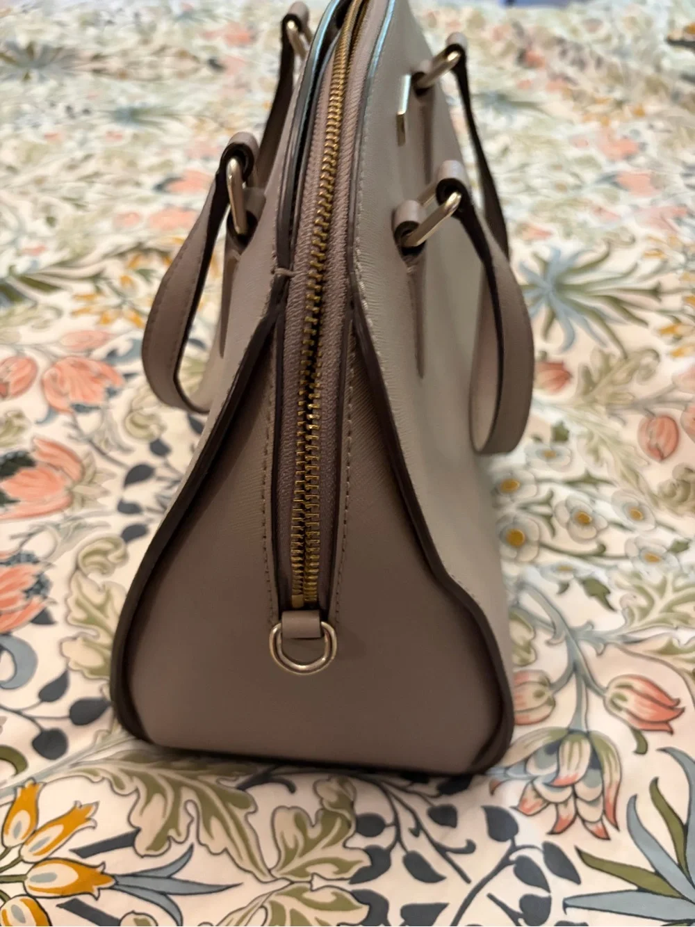 kate spade taupe dome satchel handbag